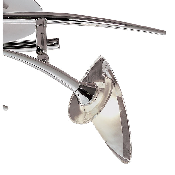 Mantra M0316 Flavia Linear Spot Light 2 Light G9 Adjustable Heads Polished Chrome (S)