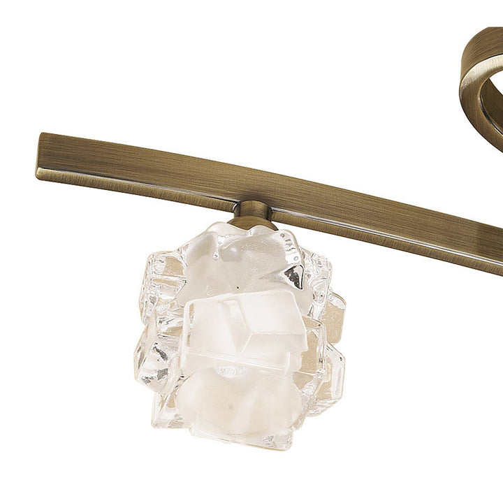 Mantra M1863 Ice Square Ceiling 4 Light G9 ECO Antique Brass (S)