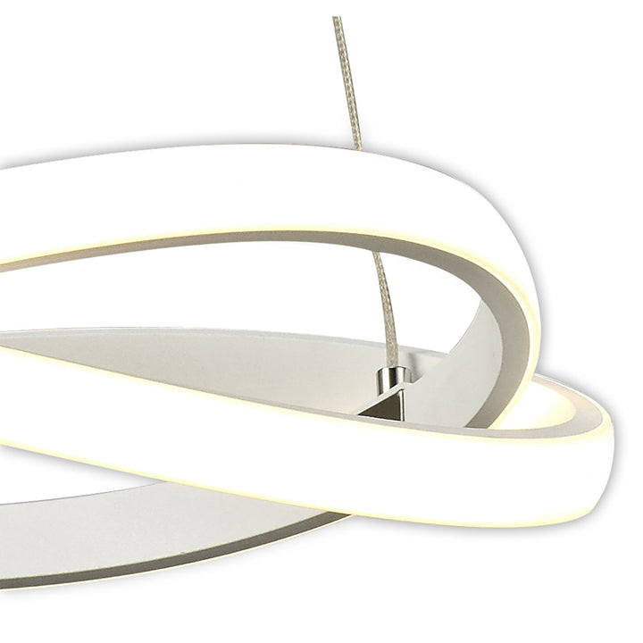 Mantra M5993 Infinity Blanco Pendant 30W LED White/White Acrylic (S)