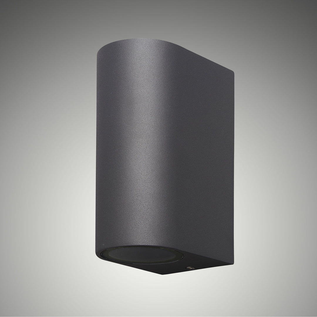 Mantra M6510 Kandanchu Outdoor Round Wall Lamp 2 Light Anthracite (S)