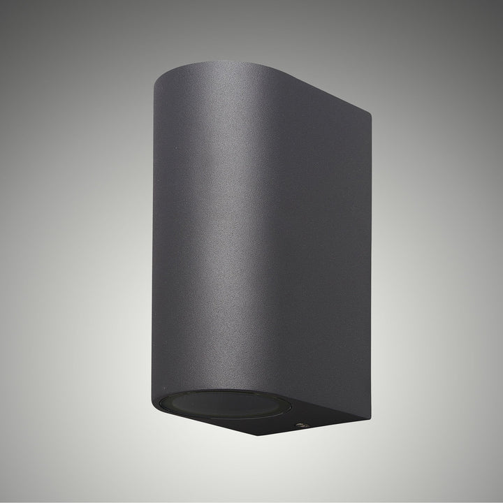 Mantra M6510 Kandanchu Outdoor Round Wall Lamp 2 Light Anthracite (S)