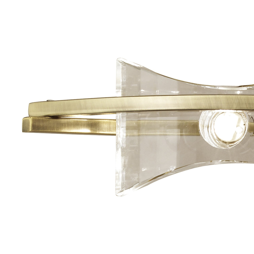 Mantra M0893AB/S Kromo Wall Lamp Switched 2 Light G9 Antique Brass (S)