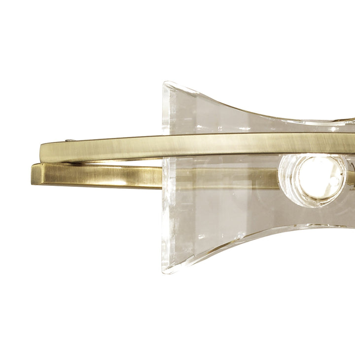 Mantra M0893AB/S Kromo Wall Lamp Switched 2 Light G9 Antique Brass (S)