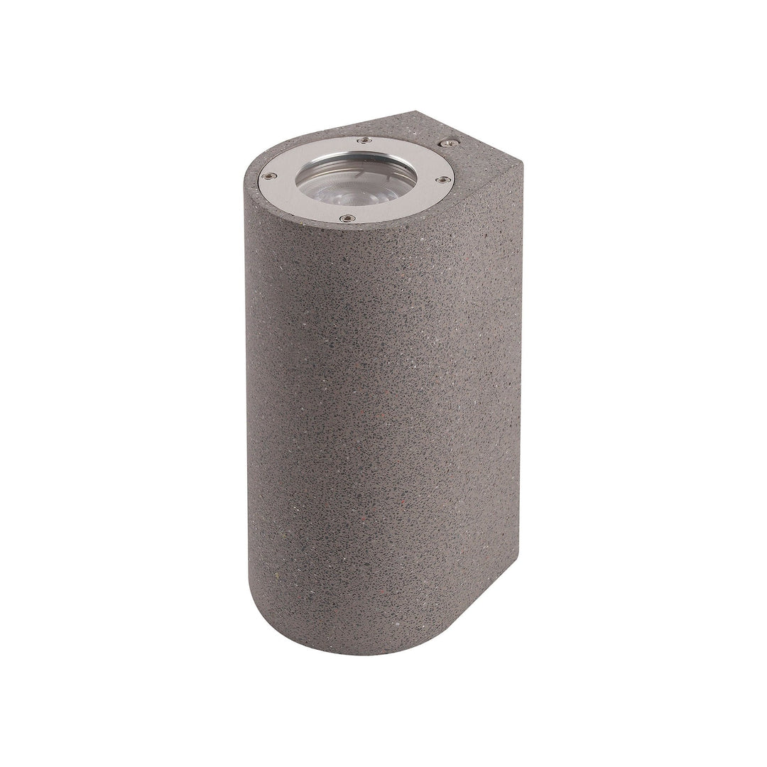 Mantra M7181 Levi Outdoor Round Wall Lamp 2 Light Grey Concrete (S)