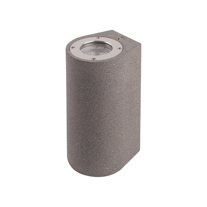 Mantra M7181 Levi Outdoor Round Wall Lamp 2 Light Grey Concrete (S)