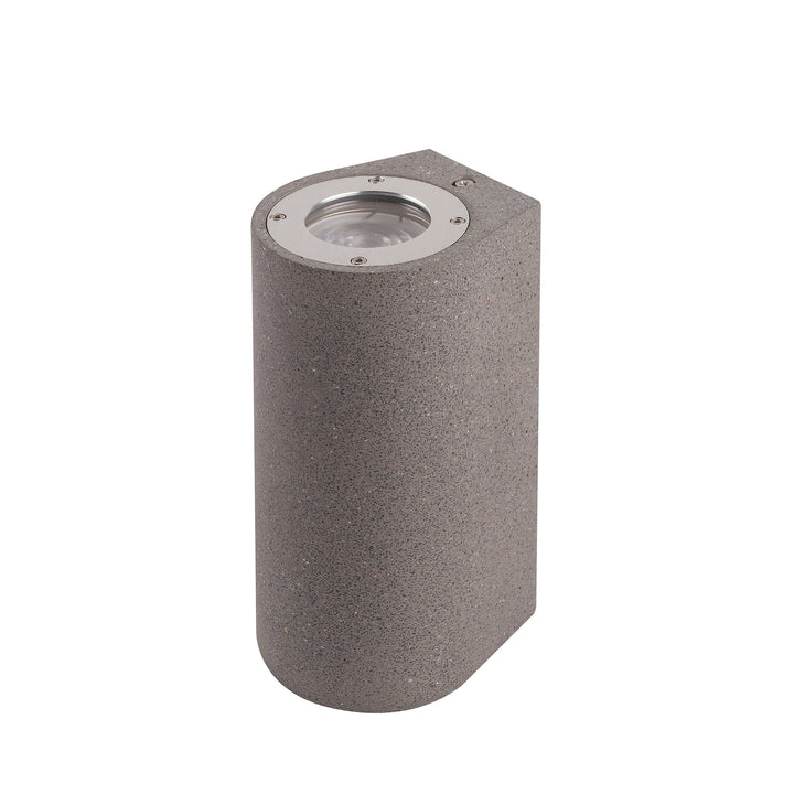 Mantra M7181 Levi Outdoor Round Wall Lamp 2 Light Grey Concrete (S)