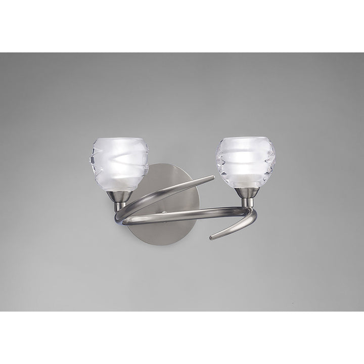 Mantra M1815 Loop Wall Lamp 2 Light G9 ECO Satin Nickel (S)