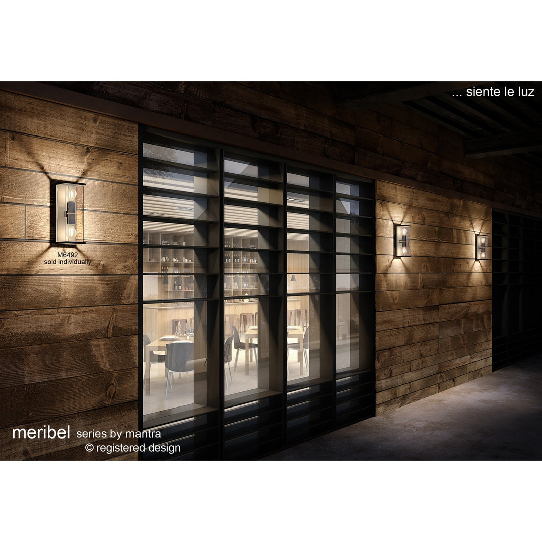 Mantra M7086 Meribel Outdoor Solar/Sensor Wall Lamp 2.2W LED Graphite (S)