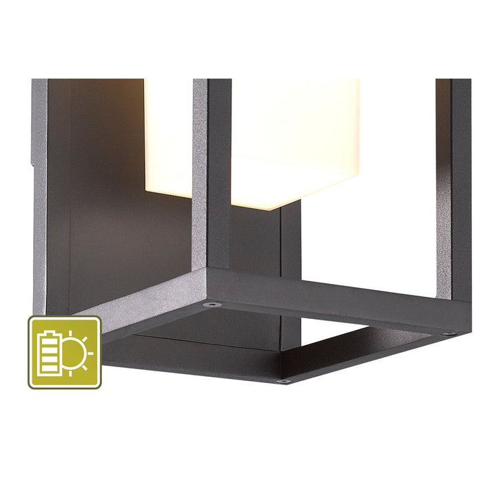 Mantra M7086 Meribel Outdoor Solar/Sensor Wall Lamp 2.2W LED Graphite (S)