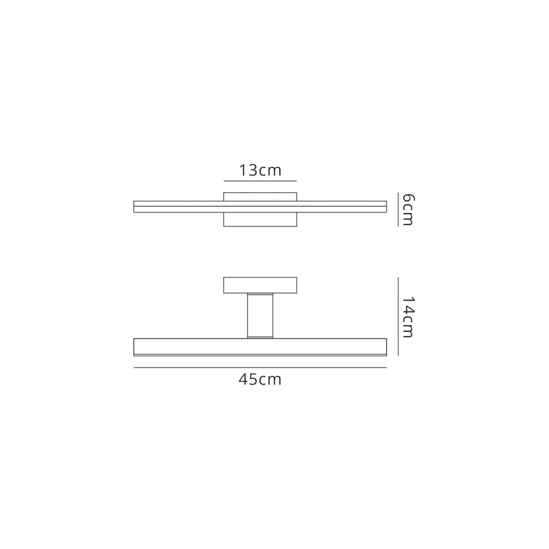 Mantra M7482 Morne Bathroom Wall Light 12W LED Black (S)