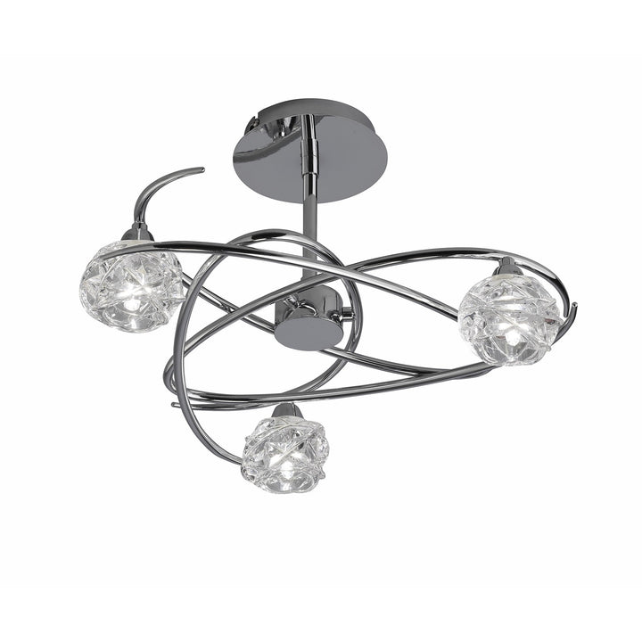 Mantra M3944 Maremagnum Ceiling 3 Light G9 Polished Chrome (S)