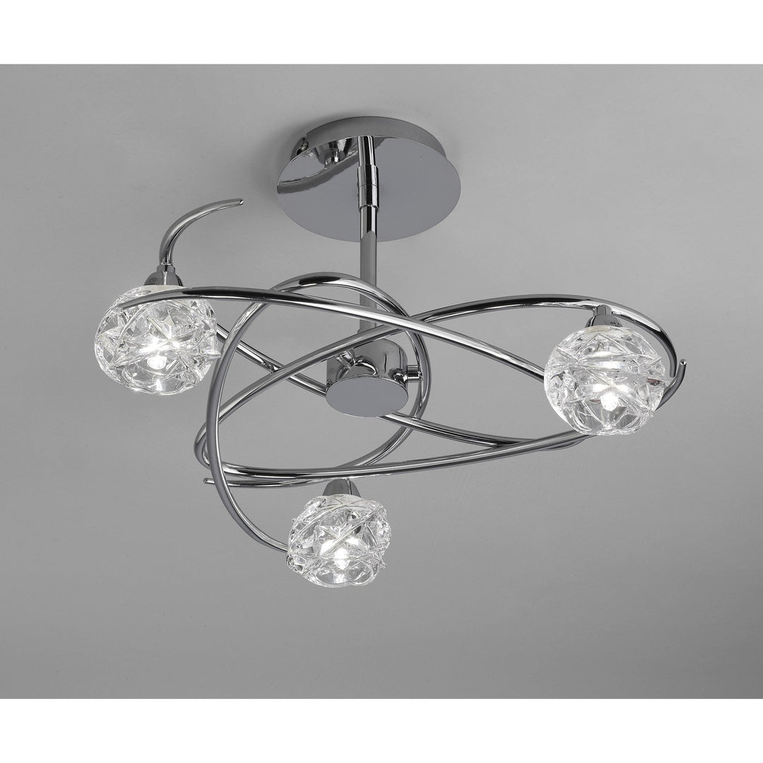 Mantra M3944 Maremagnum Ceiling 3 Light G9 Polished Chrome (S)