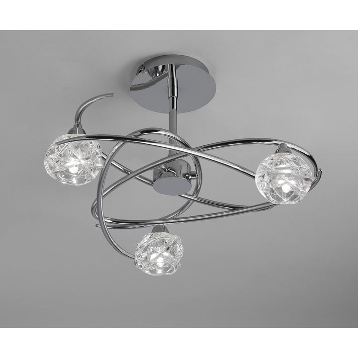 Mantra M3944 Maremagnum Ceiling 3 Light G9 Polished Chrome (S)
