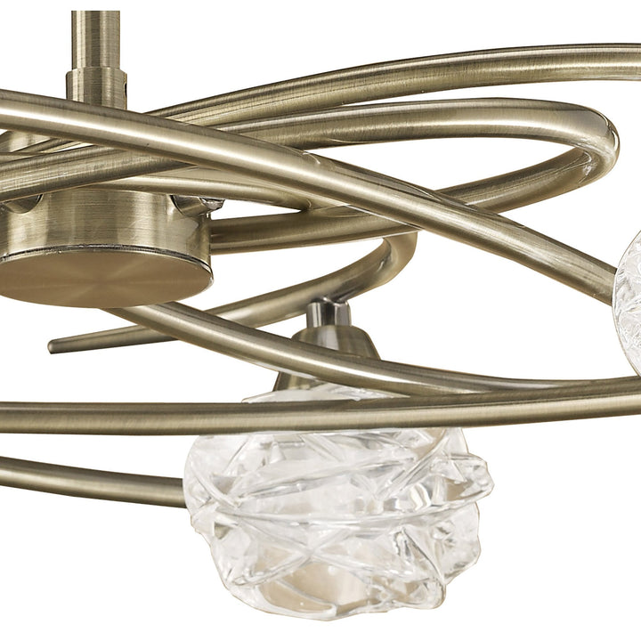 Mantra M4073 Maremagnum Ceiling 4 Light G9 Antique Brass (S)