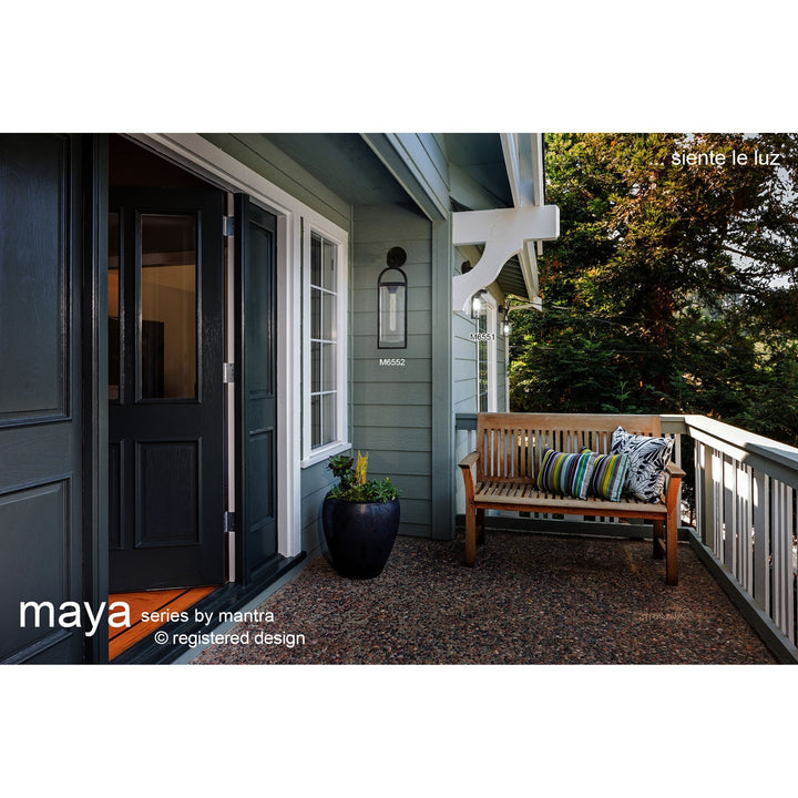 Mantra M6550 Maya Outdoor Pedestal Lamp 1 Light Anthracite (S)