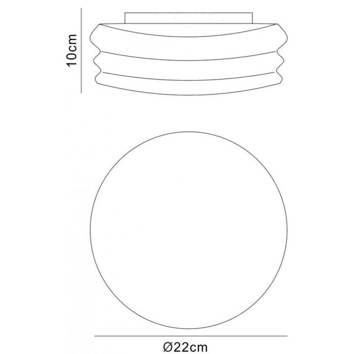 Mantra M3625 Mediterraneo Ceiling / Wall 2 Light GU10 Small Frosted White Glass (S)