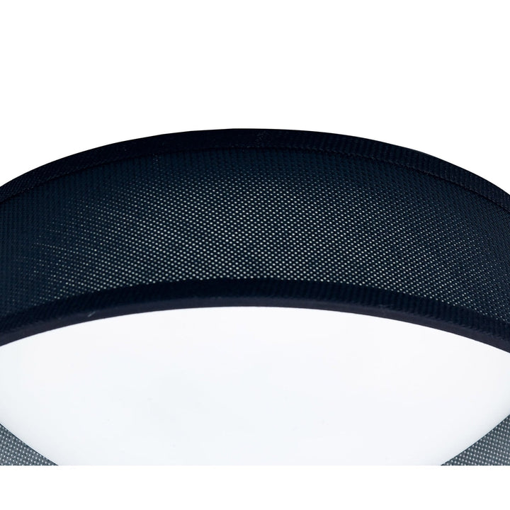 Mantra M4965 Nordica Flush Ceiling 21W LED 45CM Black White Acrylic Black Shade (S)