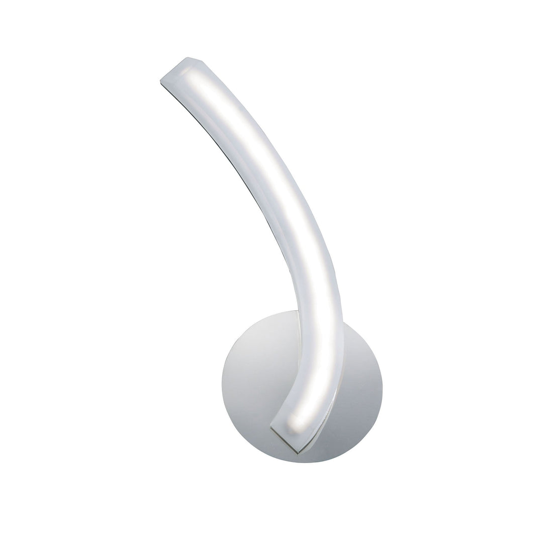Mantra M3565/S On Wall Lamp Left Switched 5W LED Polished Chrome/Frosted Acrylic (S)