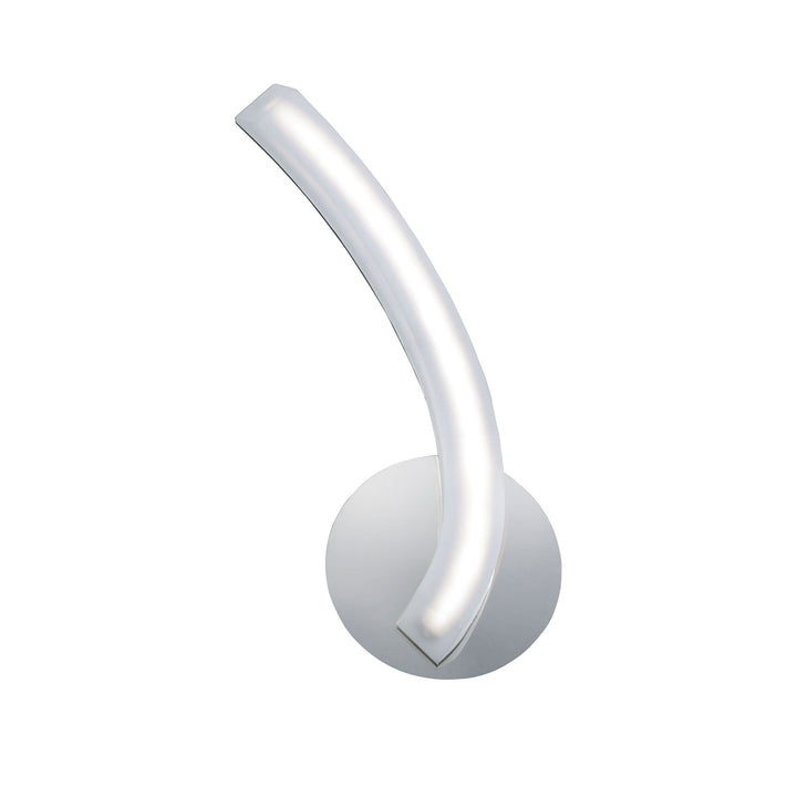 Mantra M3565/S On Wall Lamp Left Switched 5W LED Polished Chrome/Frosted Acrylic (S)