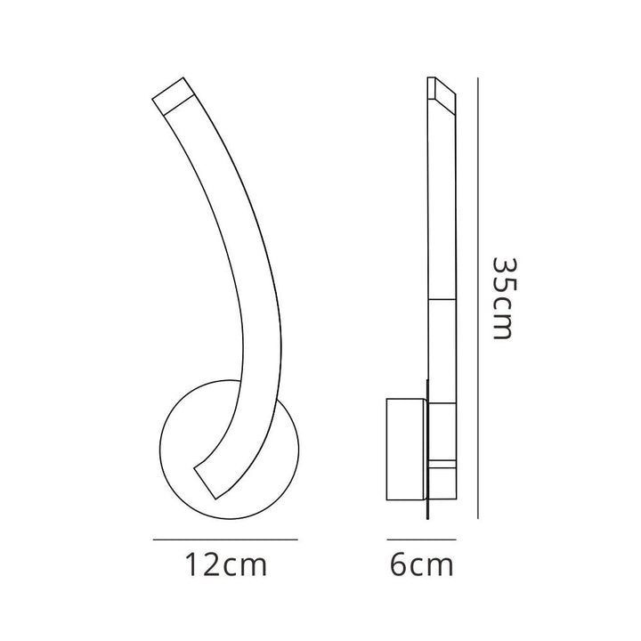 Mantra M3565/S On Wall Lamp Left Switched 5W LED Polished Chrome/Frosted Acrylic (S)