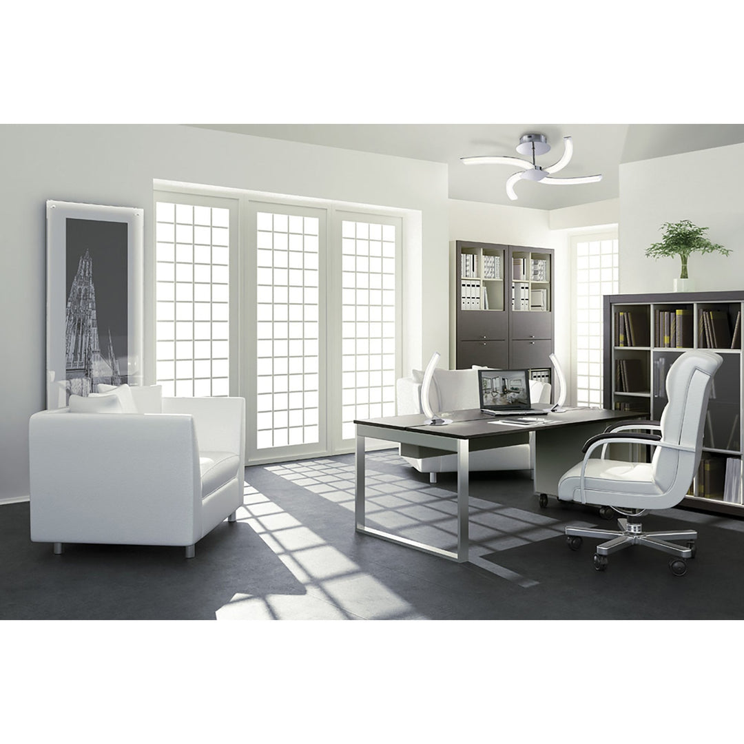 Mantra M3565/S On Wall Lamp Left Switched 5W LED Polished Chrome/Frosted Acrylic (S)