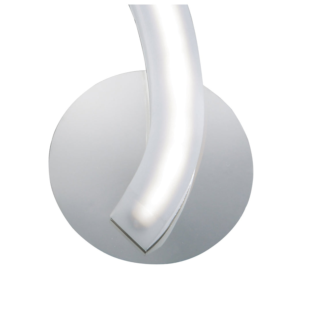 Mantra M3565/S On Wall Lamp Left Switched 5W LED Polished Chrome/Frosted Acrylic (S)