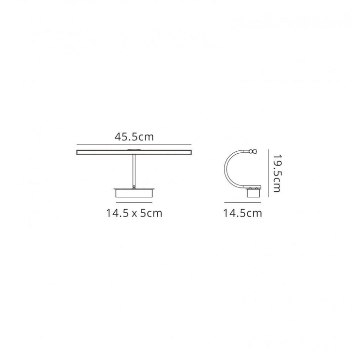 Mantra M6380 Paracuru Wall Lamp/Picture Light 8W Polished Chrome (S)