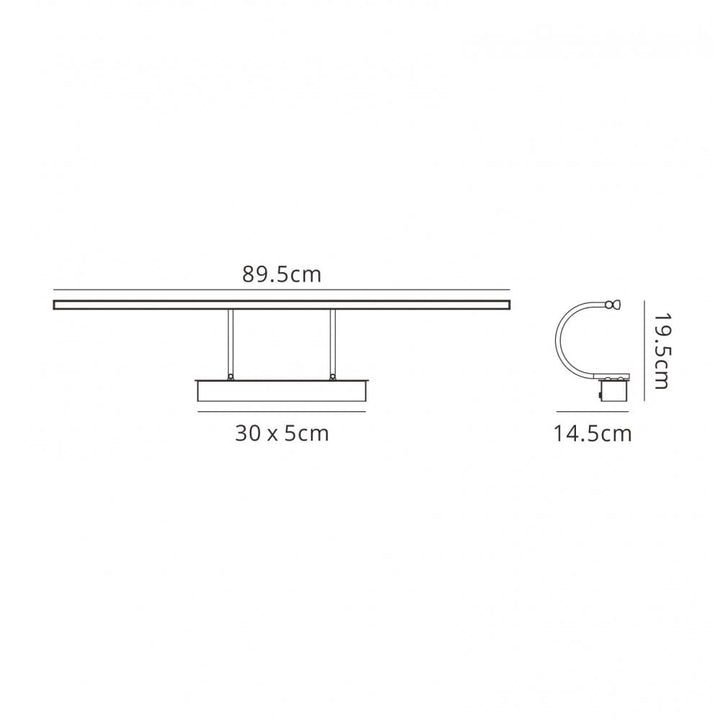 Mantra M6385 Paracuru LED Wall Lamp/Picture Light 18W Antique Brass (S)