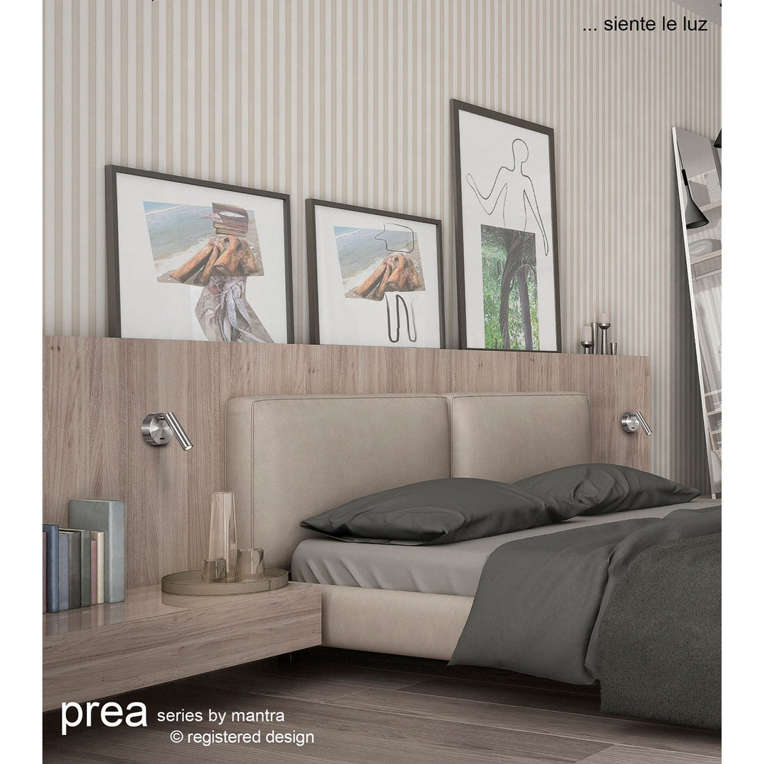 Mantra M6077 Prea Wall/Reading Light 3W LED Switched Antique Brass (S)