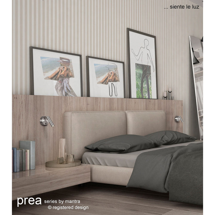 Mantra M6077 Prea Wall/Reading Light 3W LED Switched Antique Brass (S)