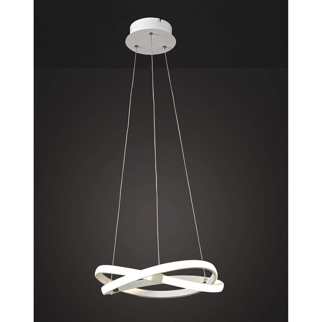 Mantra M5993 Infinity Blanco Pendant 30W LED White/White Acrylic (S)