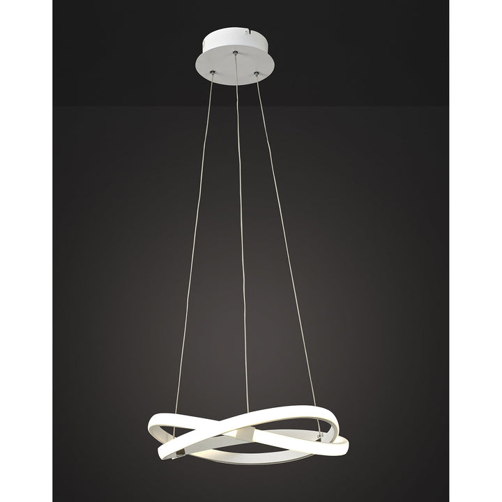 Mantra M5993 Infinity Blanco Pendant 30W LED White/White Acrylic (S)