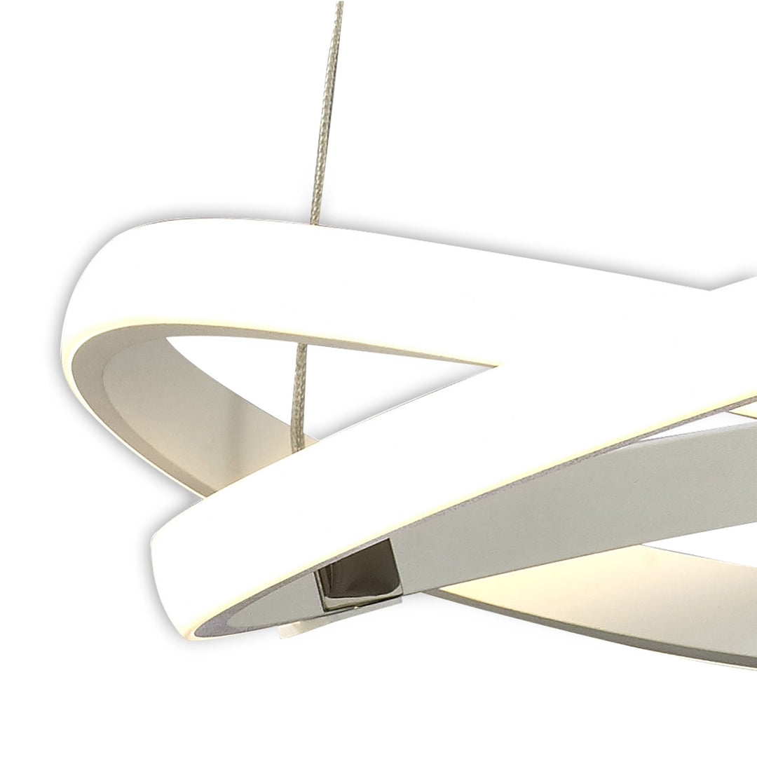 Mantra M5993 Infinity Blanco Pendant 30W LED White/White Acrylic (S)