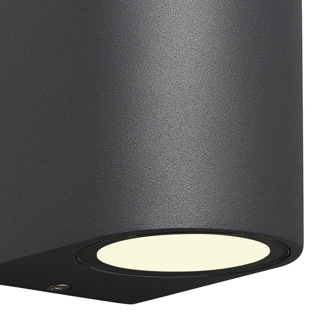 Mantra M6510 Kandanchu Outdoor Round Wall Lamp 2 Light Anthracite (S)