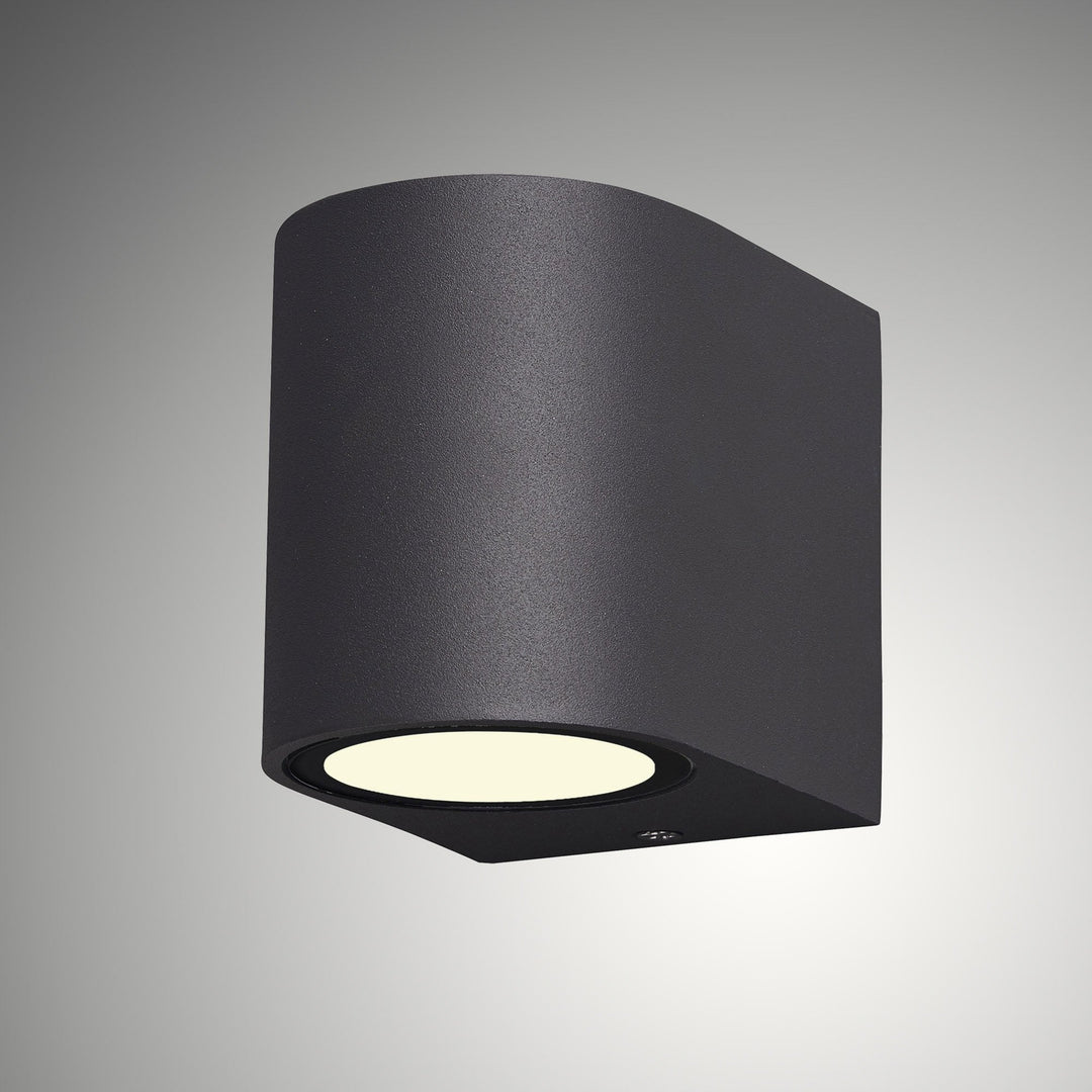 Mantra M6512 Kandanchu Outdoor Round Wall Lamp 1 Light Anthracite (S)