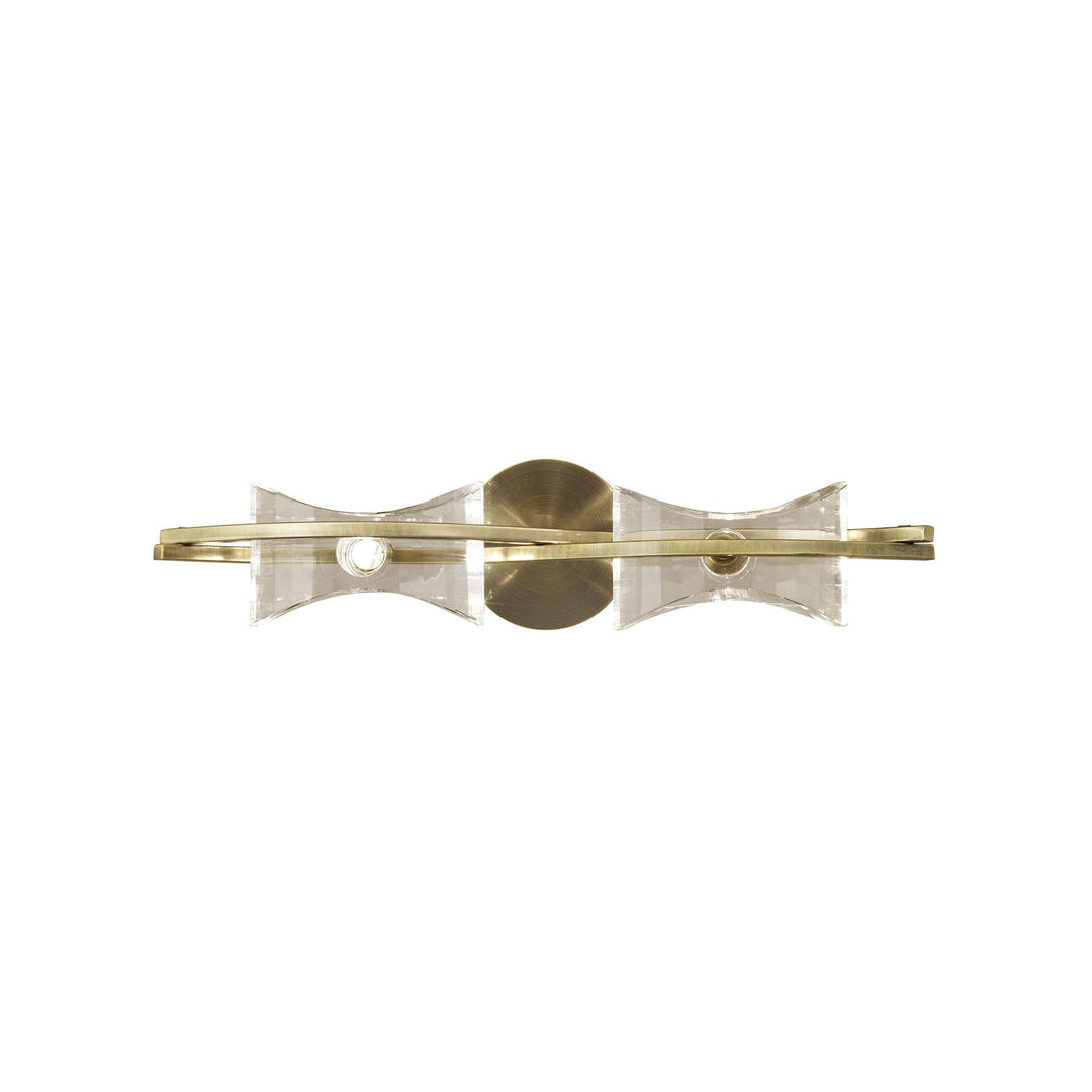 Mantra M0893AB/S Kromo Wall Lamp Switched 2 Light G9 Antique Brass (S)