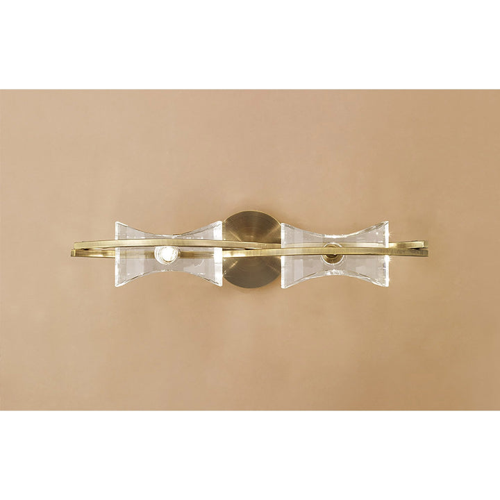 Mantra M0893AB/S Kromo Wall Lamp Switched 2 Light G9 Antique Brass (S)
