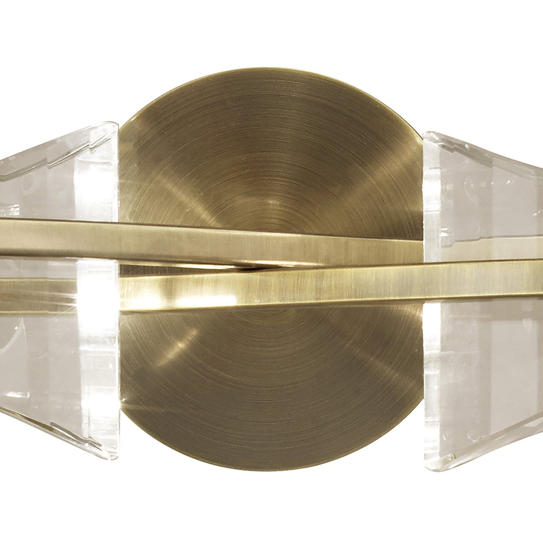 Mantra M0893AB/S Kromo Wall Lamp Switched 2 Light G9 Antique Brass (S)