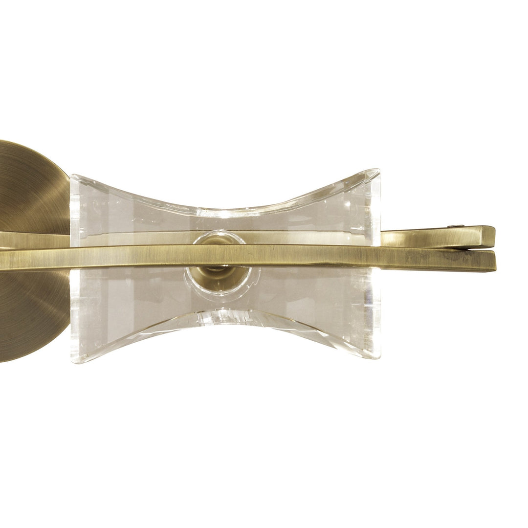 Mantra M0893AB/S Kromo Wall Lamp Switched 2 Light G9 Antique Brass (S)