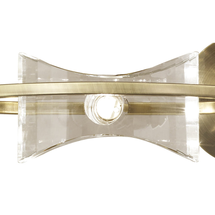 Mantra M0893AB/S Kromo Wall Lamp Switched 2 Light G9 Antique Brass (S)