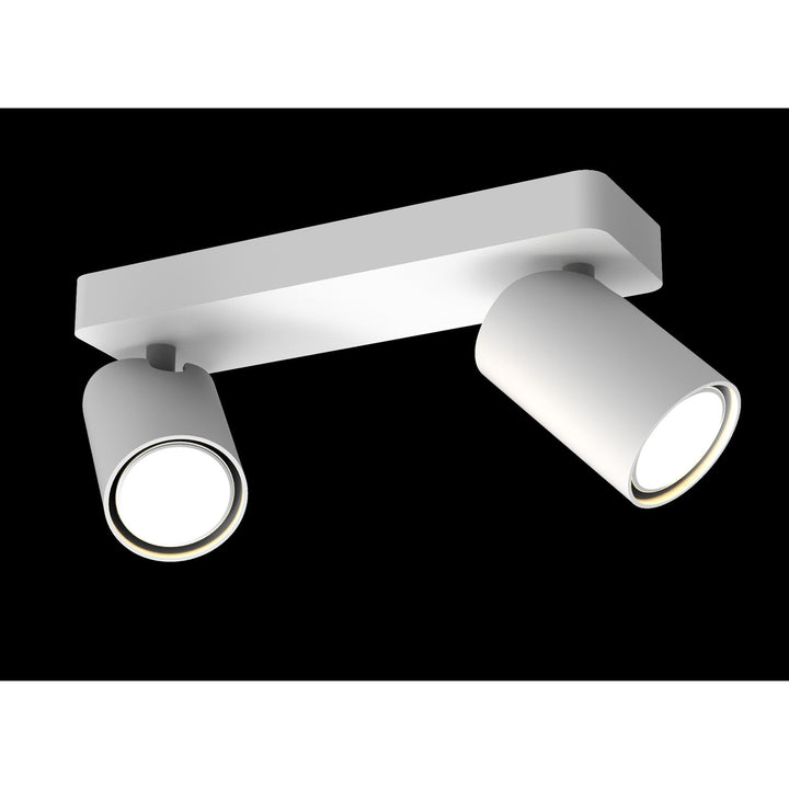 Mantra M6282 Sal Linear 2 Light Spotlight GU10 Matt White (S)