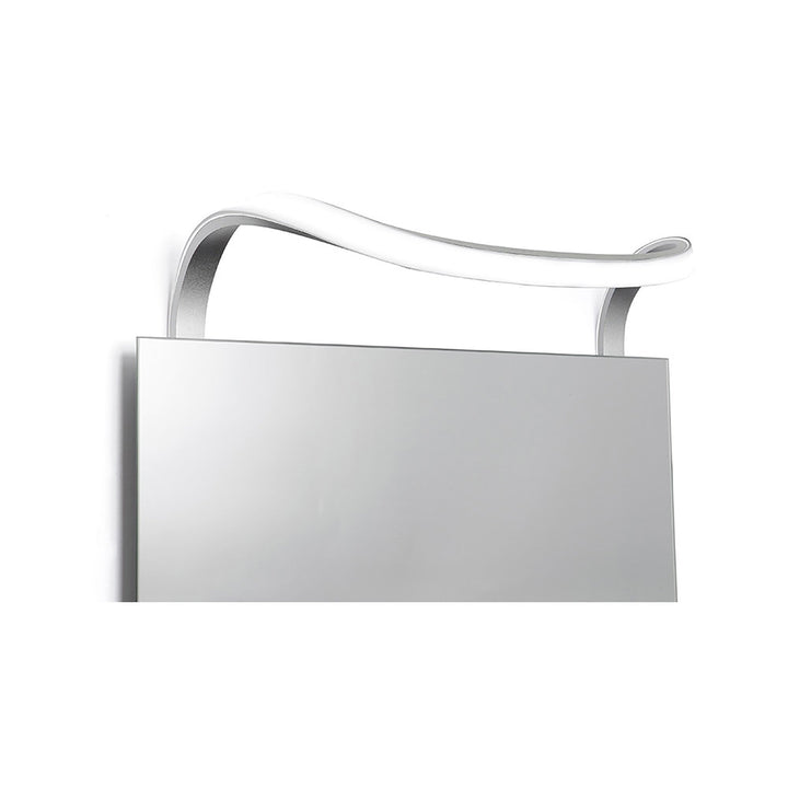 Mantra M5087 Sisley Bathroom Wall Lamp 12W LED Chrome Silver/Frosted Acrylic/Polished Chrome (S)