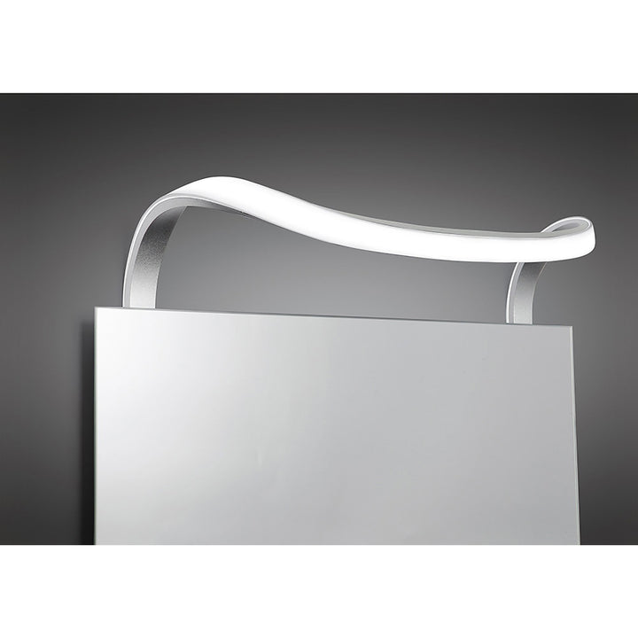 Mantra M5087 Sisley Bathroom Wall Lamp 12W LED Chrome Silver/Frosted Acrylic/Polished Chrome (S)