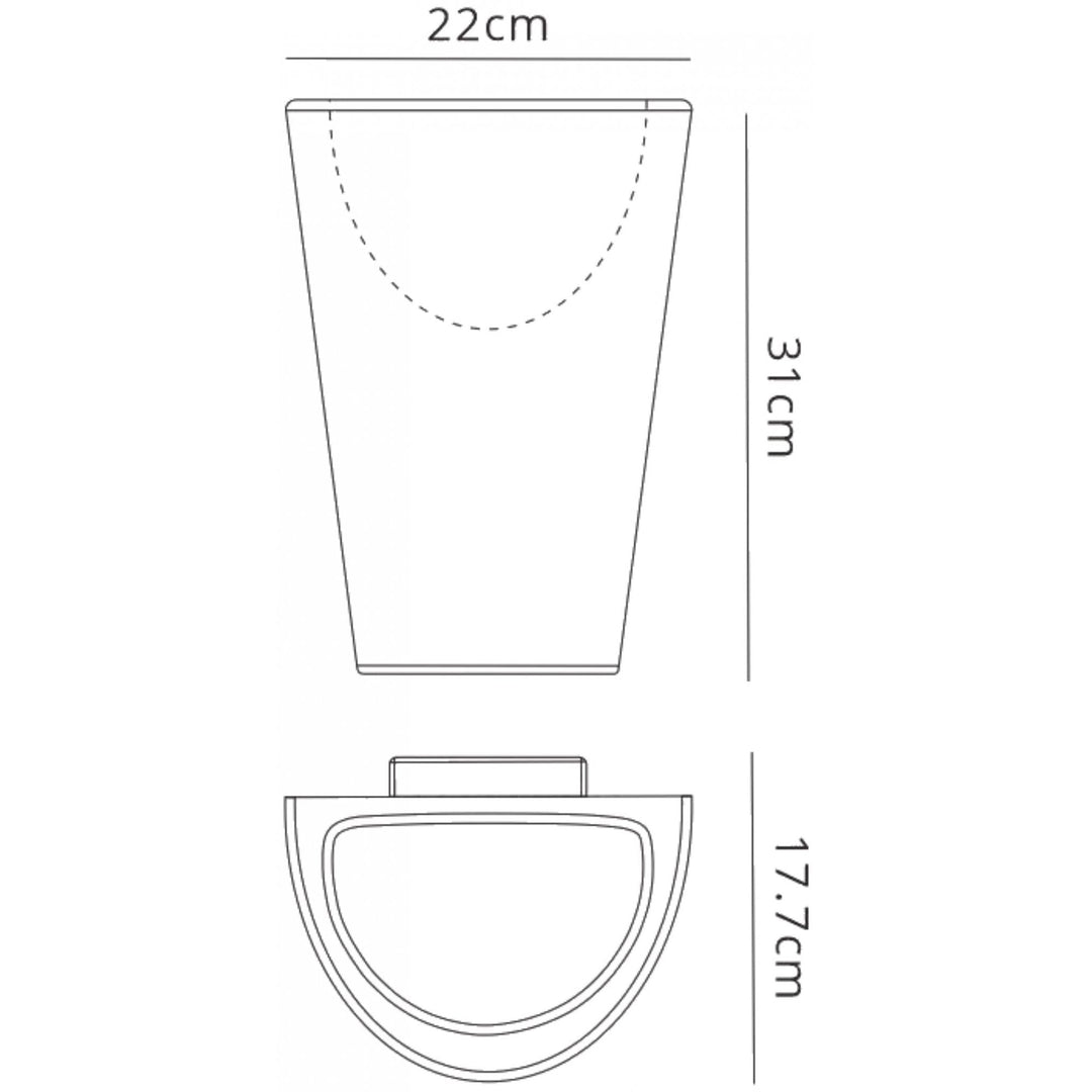 Mantra M6508 Teja Outdoor Wall Lamp 1 Light White (S)