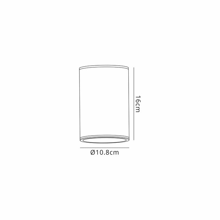 Mantra M7908 Volcano Outdoor Ceiling Spotlight 1 Light Graphite (S)