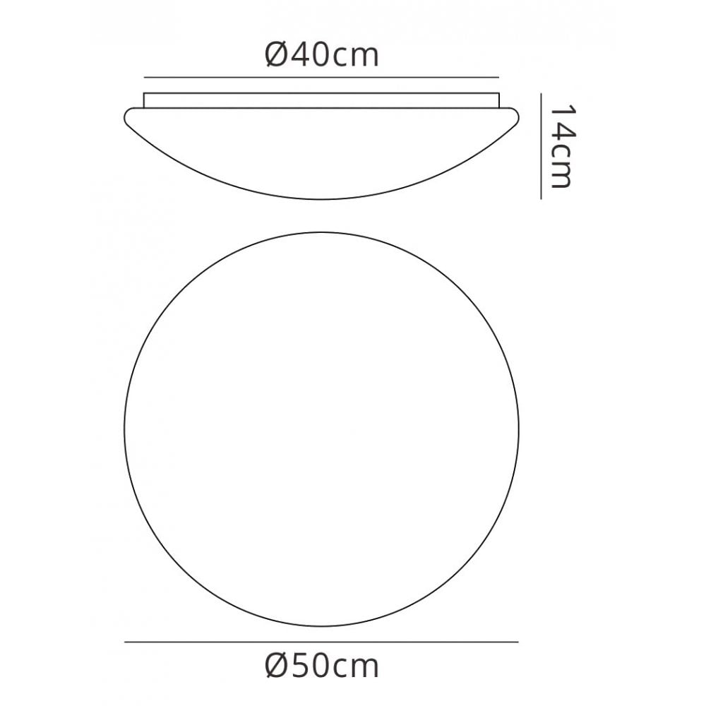 Mantra M3671 Zero Flush Ceiling / Wall 28W LED Large White Acrylic (S)