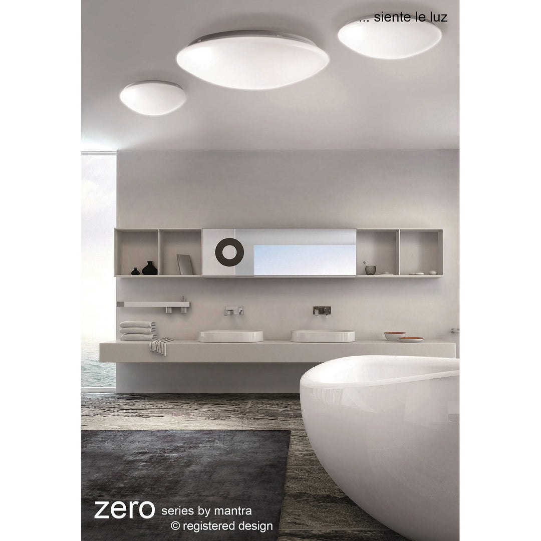 Mantra M3671 Zero Flush Ceiling / Wall 28W LED Large White Acrylic (S)