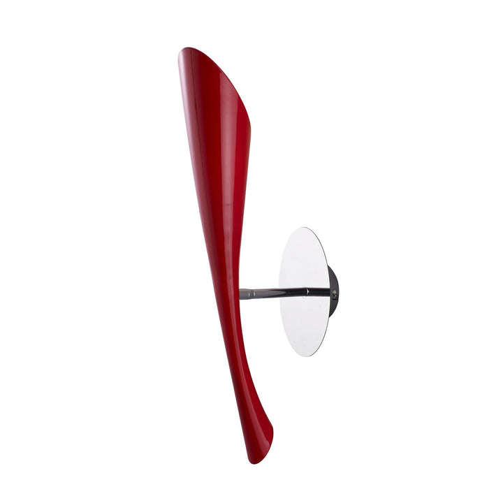 Mantra M0913/S Pop Wall Lamp Switched 1 Light E27 Gloss Red/White Acrylic/Polished Chrome (S)