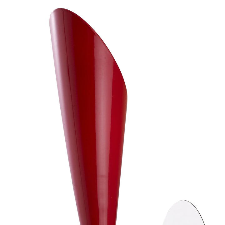 Mantra M0913/S Pop Wall Lamp Switched 1 Light E27 Gloss Red/White Acrylic/Polished Chrome (S)