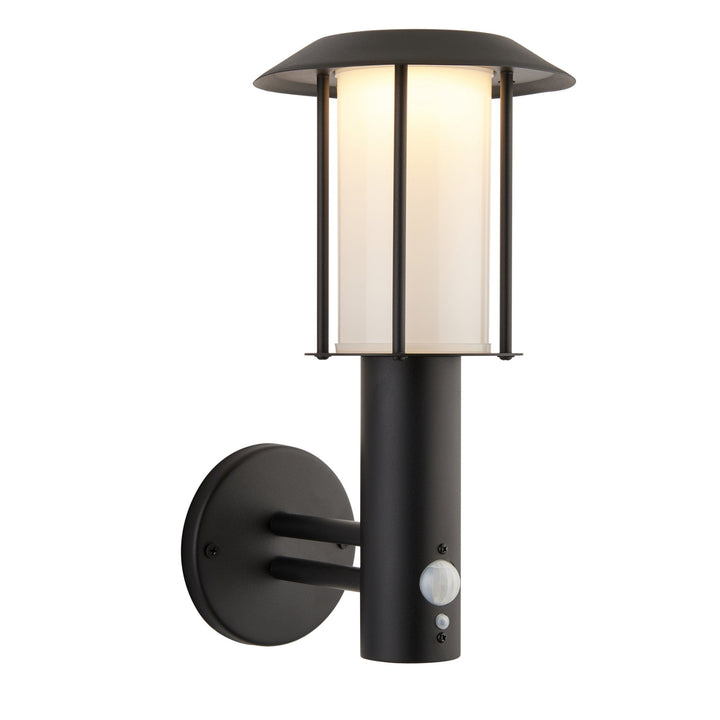 Endon 106467 Tarrow Outdoor 1 Light LED Wall Matt Black And White Pc (SD)